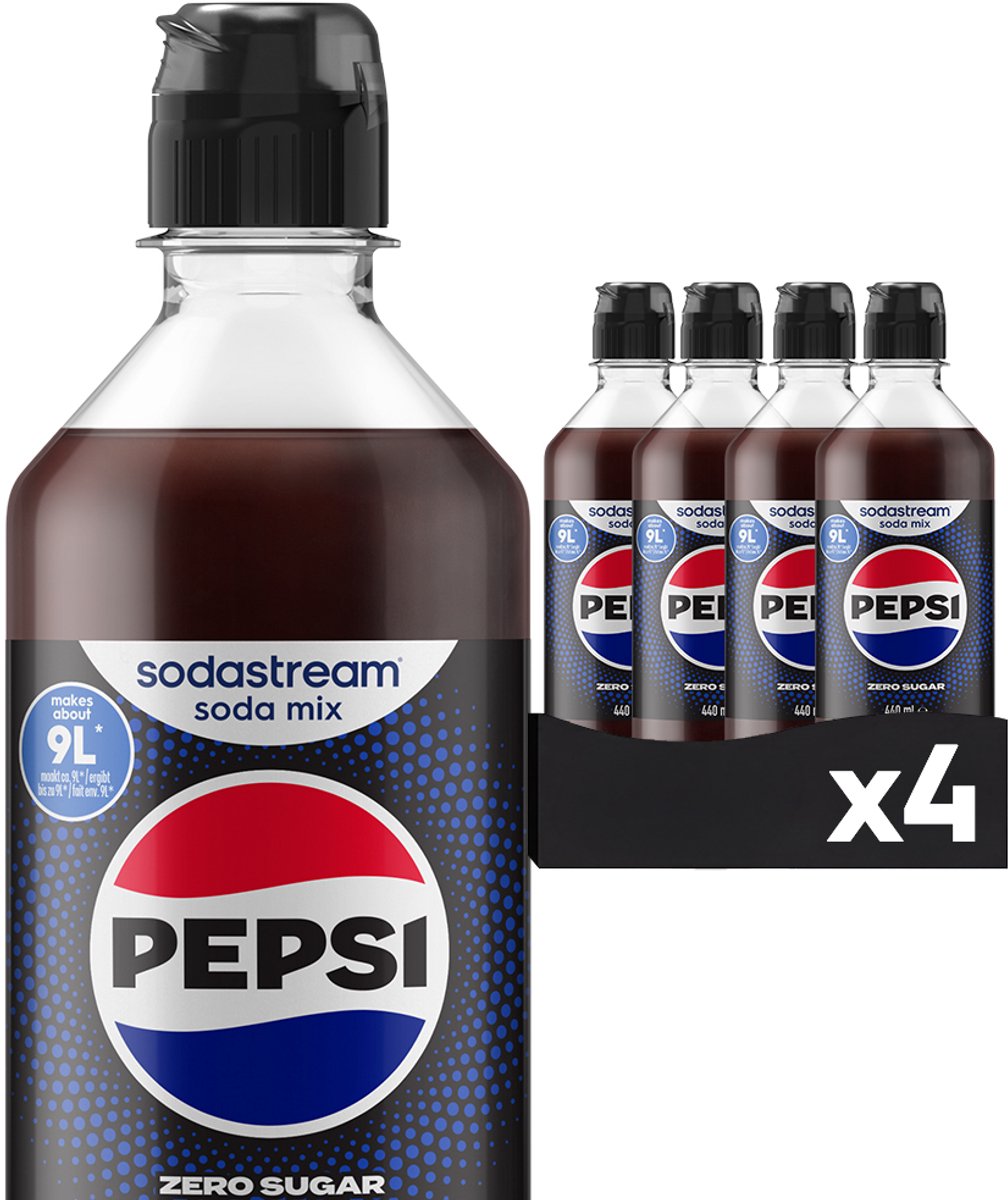 Sodastream pepsi cola zero sirup - 4 stk
