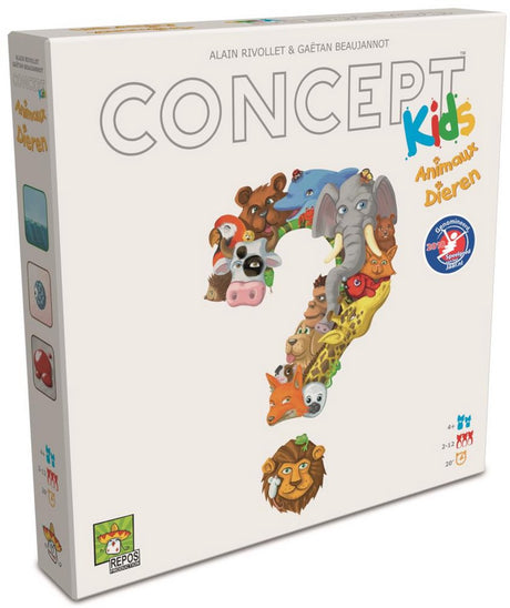 Repos produktionskoncept børnedyr - lærerigt brætspil i 4+ år