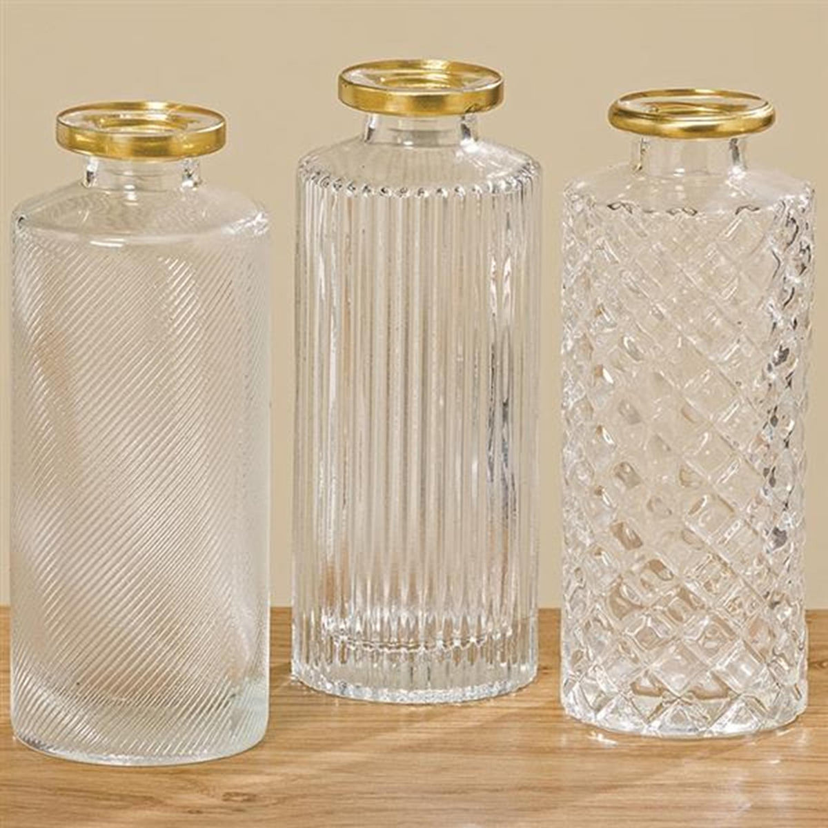 Boltze hjemmevase elsker ã˜5x13cm gennemsigtigt klart glas