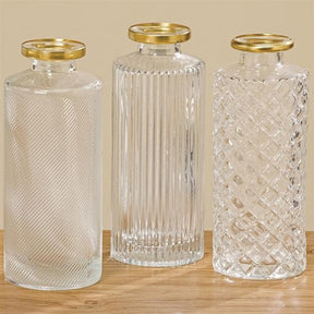 Boltze hjemmevase elsker ã˜5x13cm gennemsigtigt klart glas