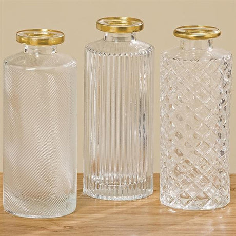 Boltze home vase elsker ø5x13cm gennemsigtigt glas