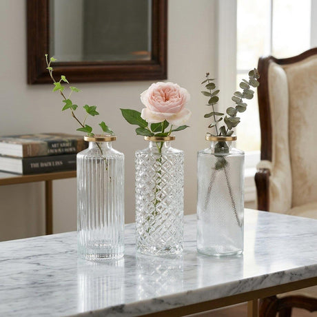 Boltze home vase elsker ø5x13cm gennemsigtigt glas