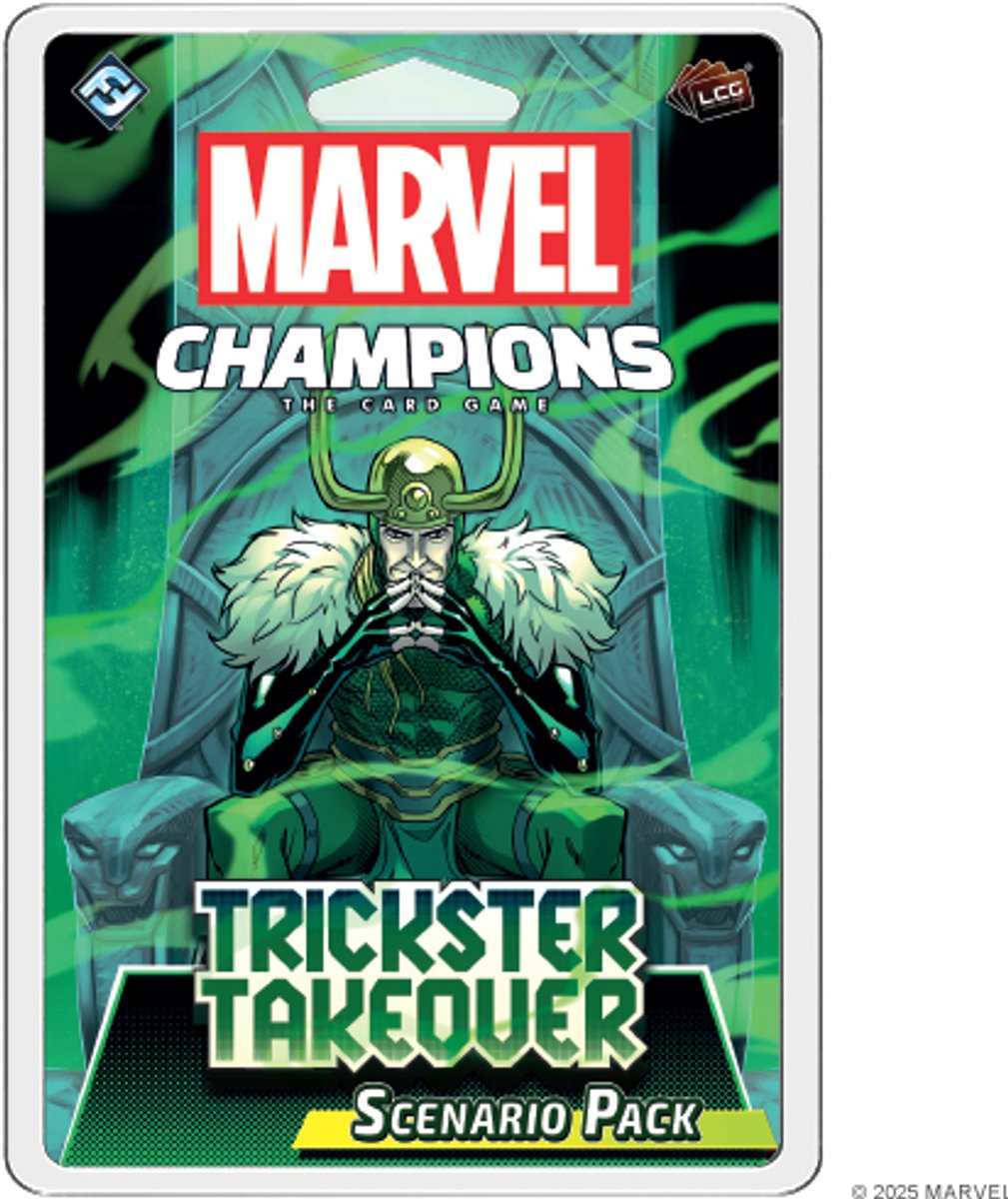 Fantasy flight spil marvel kortspil trickster takeover scenario pack loki.