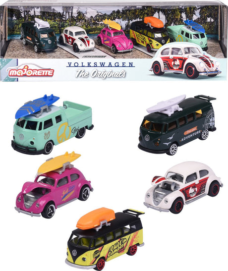 Majorette Volkswagen de originale legebiler, 5 stk.