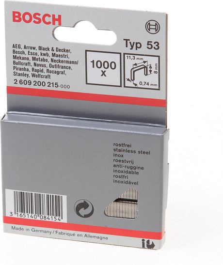 Bosch - ikke med fintråd type 53 11,4 x 0,74 x 8 mm