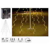 Flagstangsbelysning varm hvid 192 LED'er 190cm