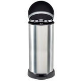 Curver decobin pedalspand oval 40l sølv sort