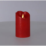 Kaemingk jule LED stearinlys dans flamme rød 12 cm