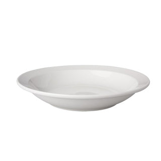 Dyb tallerken 21,5 cm porcelæn hvid