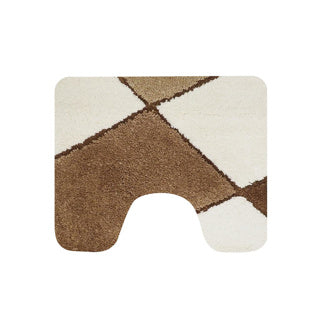 Hollandsk hus flot toiletmåtte 60 x 50 cm brun