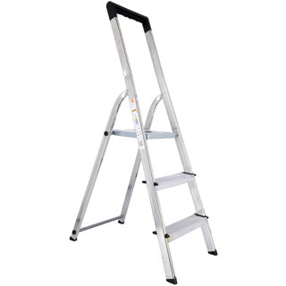 Hailo l40 husstandstrapper 3-trins aluminium (2 trin + platform)