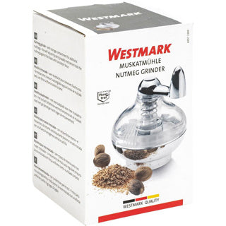 Westmark muskatnødmølle, med opbevaringsplads, plast rustfrit stål, sølv gennemsigtig, 69572260