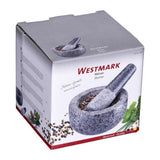 Westmark morter med støder af naturgranit, stor, indvendig diameter: ca. 9,5 cm, grå, 69602260