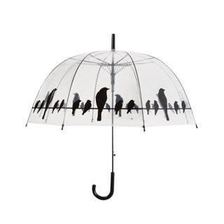 Esschert design paraplyfugle på wire 83 cm transparent sort