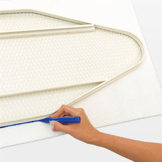 Brabantia strygebræt underlag - universal - filt - 135 x 49 cm - hvid