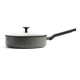 Bk granit keramisk keramisk bradepande 28cm – 4,2l – induktionsgryde – med låg – ovnsikker op til 160 grader – koldt håndtag – PFAS-fri – grå