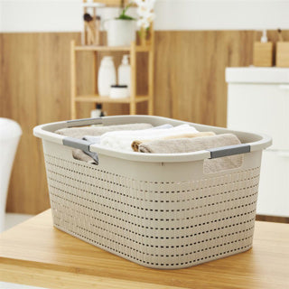 Rotho landvasketøjskurv 40l cappuccino