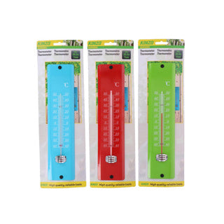 Kinzo termometer 29,5x7x2 assorteret farve