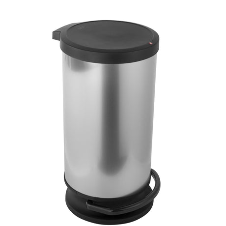 Rotho paso pedalspand 30l sølv metallic
