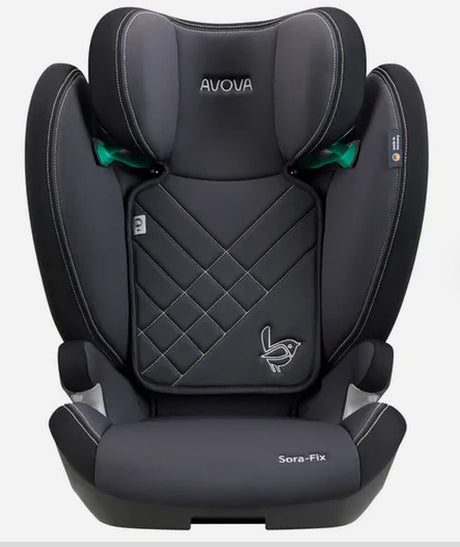 Avova autostol sora-fix - i-size - grå og sort (100-150cm)