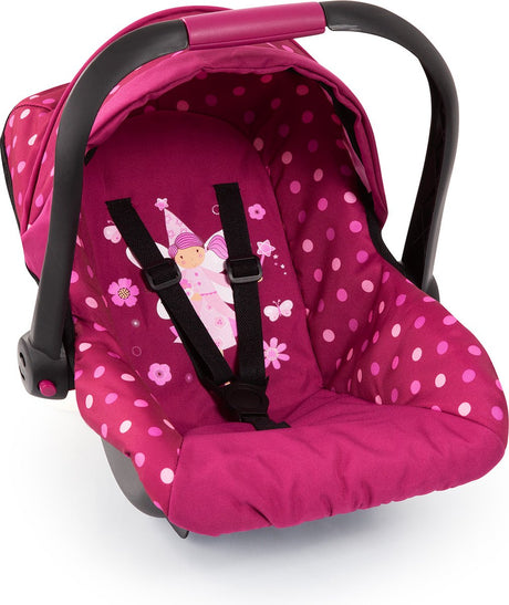Bayer design - autostol deluxe autostol til dukker - pink med fe