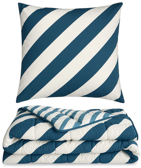 Ambiante mares - dekbed zonder overtrek (incl. 2 kussenslopen) - 240x200 cm - blauw - all year - wasbaar