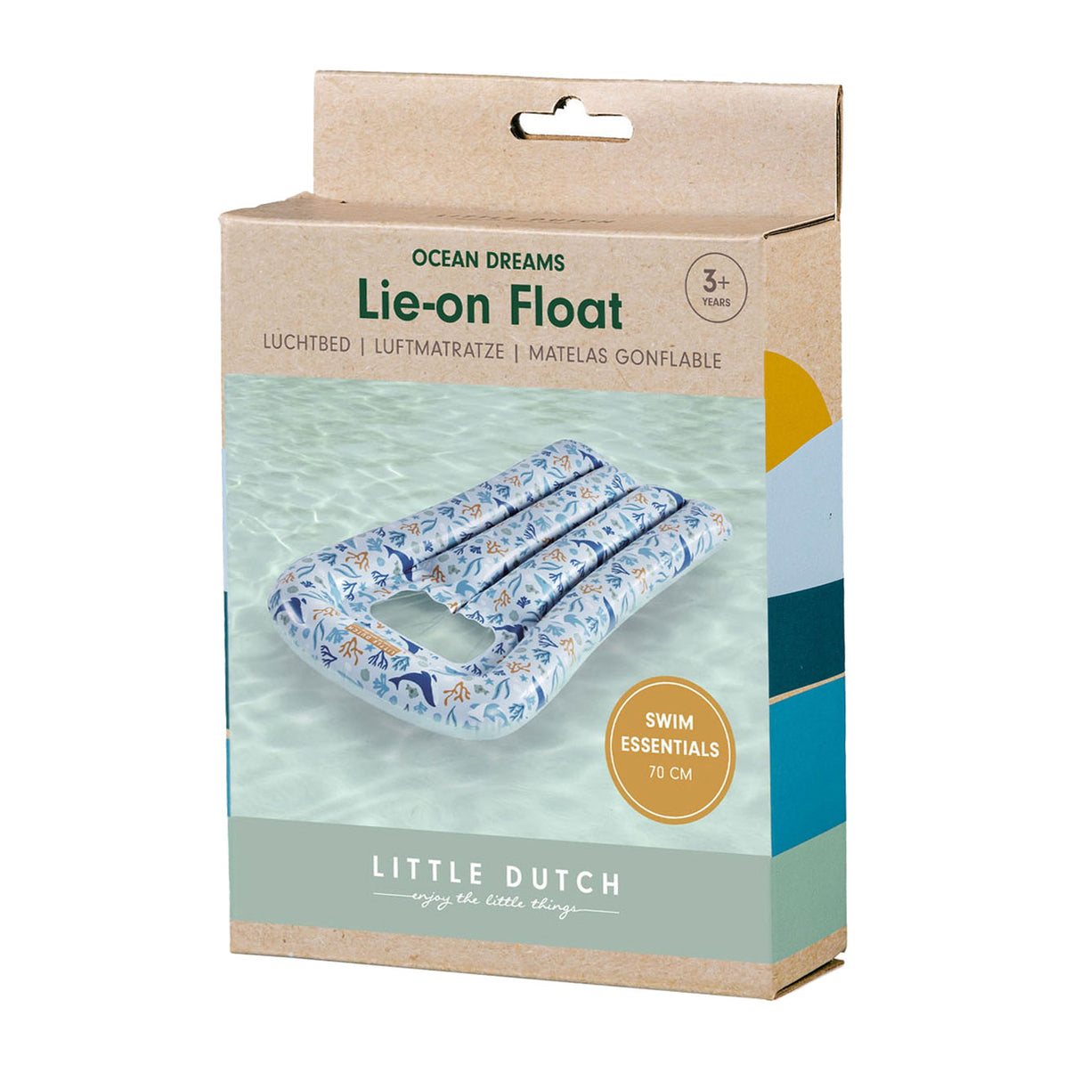 Little Dutch Ocean Dreams luftmadras blå