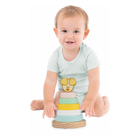 Rubo legetøj Woezel og Pip Pip baby stabletårn, 7 stk.