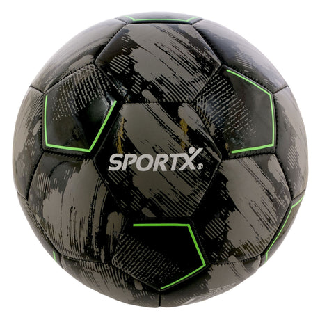Sportx fodbold grå sort 330-350gr