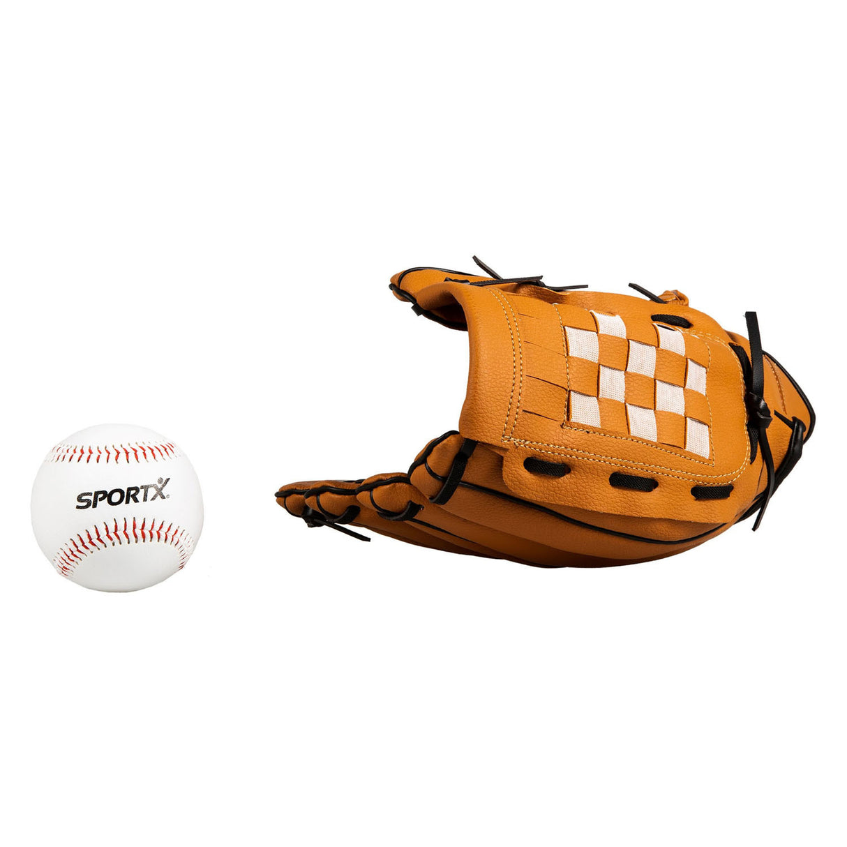 Sportx baseball handske med bold