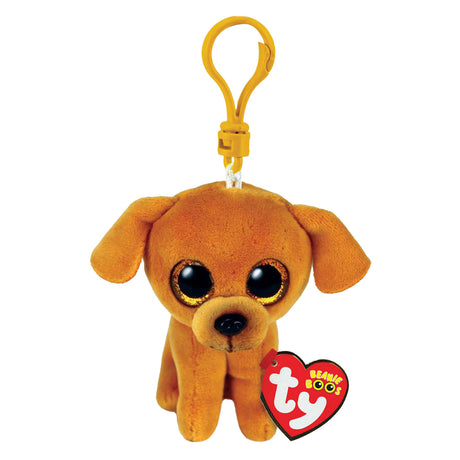 Ty beanie boo's clip zuzu lysebrun hund, 7 cm