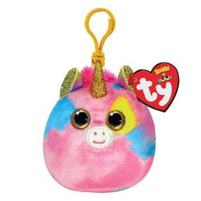 Ty Beanie Ty Squish a Boo Clips Fantasia Unicorn, 8 cm