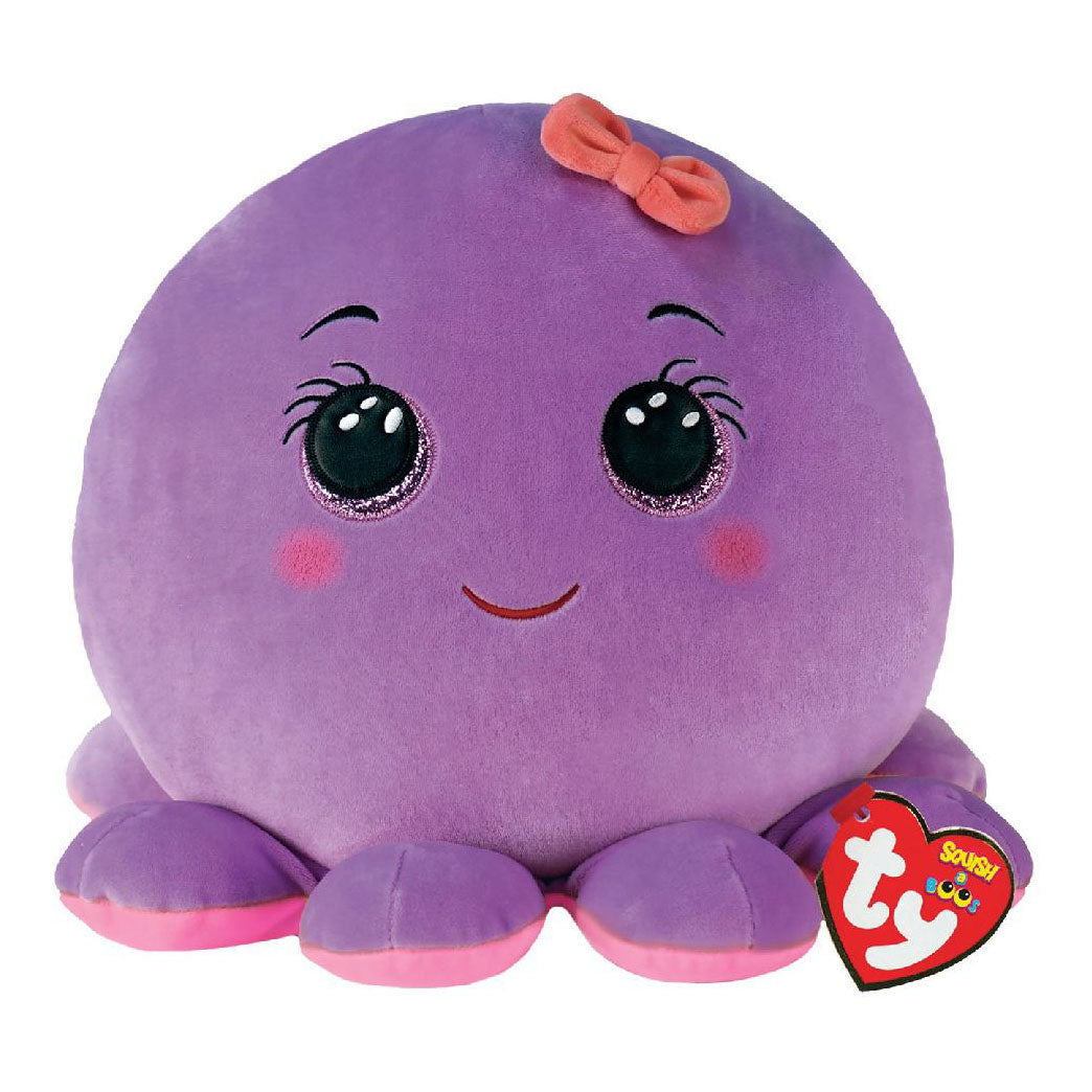 Ty beanie ty squish a boo octavia lilla blæksprutte, 31 cm