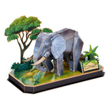 Cubic sjov 3D puslespil elefant - 42 brikker - velegnet til børn fra 8 år
