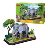 Cubic sjov 3D puslespil elefant - 42 brikker - velegnet til børn fra 8 år