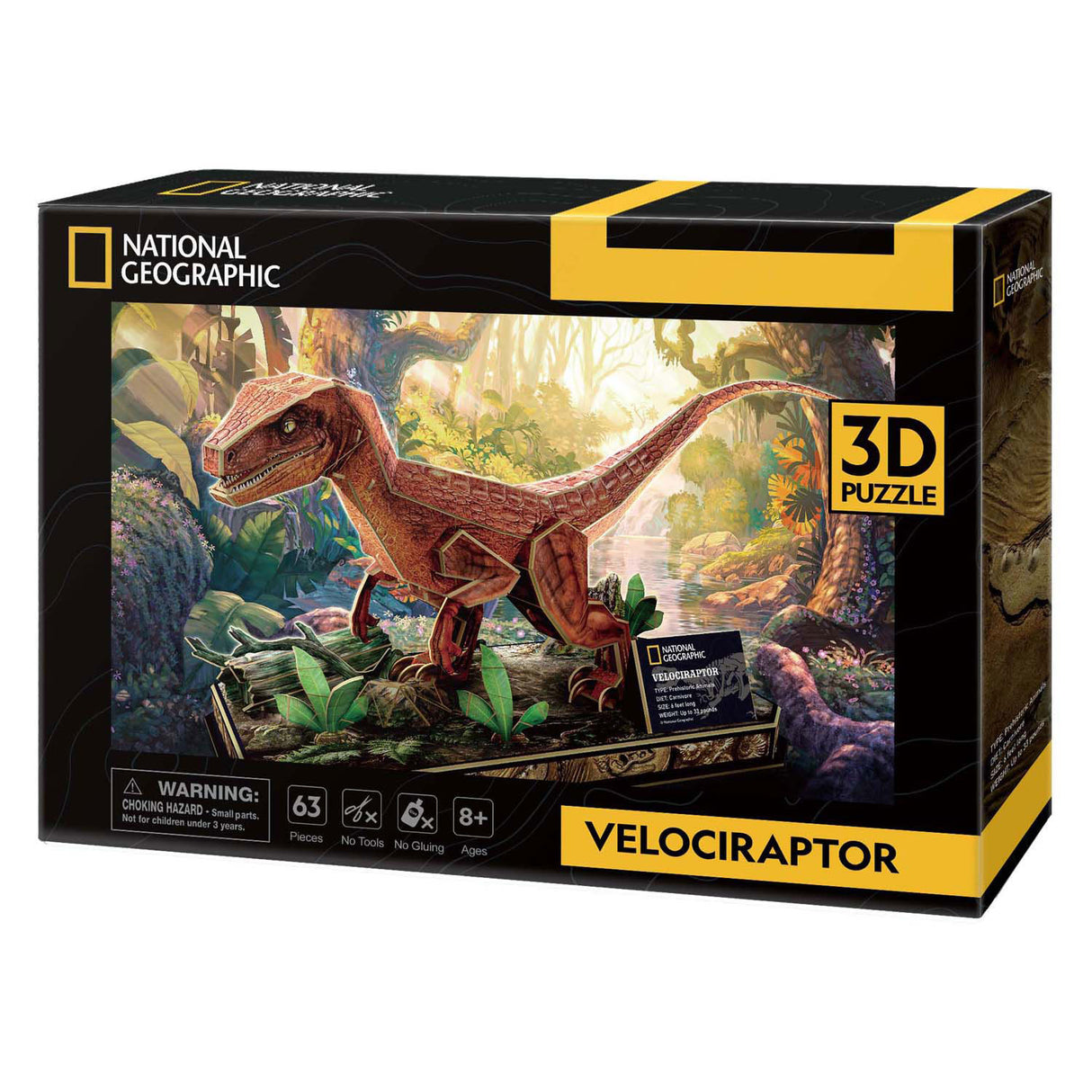 National geographic 3d-puslespil velociraptor