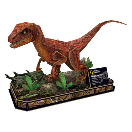 National geographic 3d-puslespil velociraptor