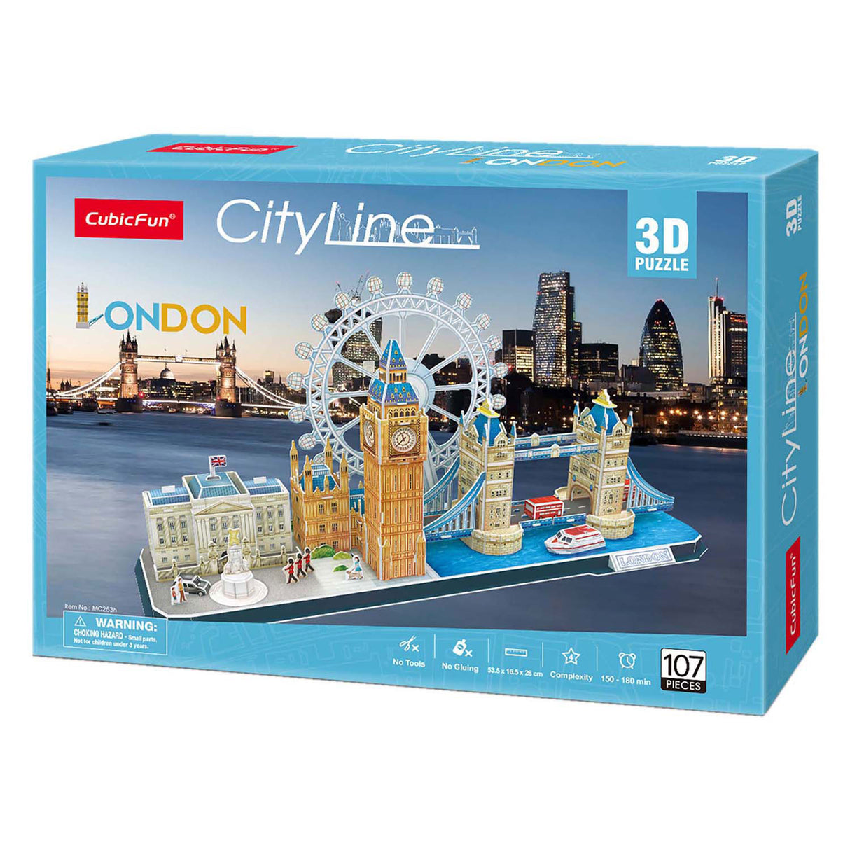 Cubic sjovt 3d-puslespil city line london
