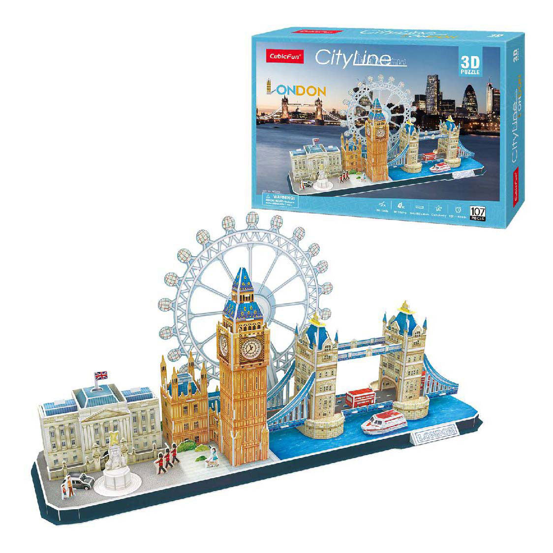 Cubic sjovt 3d-puslespil city line london