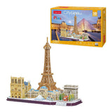 Cubic sjovt 3d-puslespil city line paris