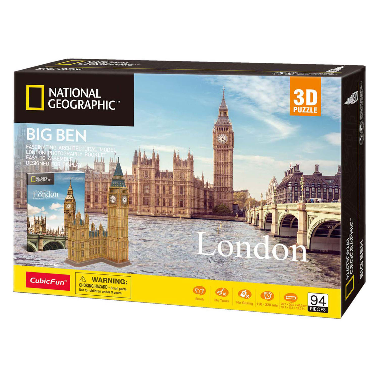 Cubic sjovt 3d-puslespil national geographic big ben