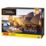 Cubic fun national geographic 3d puslespil sydney opera house - arkitektur - 128 brikker