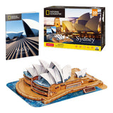 Cubic fun national geographic 3d puslespil sydney opera house - arkitektur - 128 brikker