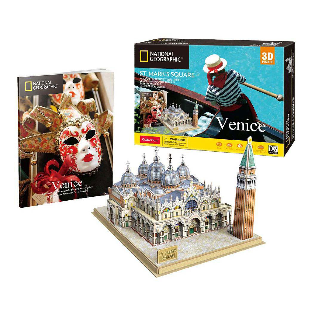 Kubisk sjovt 3d-puslespil på Piazza San Marco (2010315)