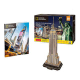 Kubisk sjovt 3d-puslespil National Geografisk Empire State Building