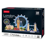 Cubic fun 3d puslespil city line london led (2010331)