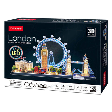 Cubic fun 3d puslespil city line london led (2010331)