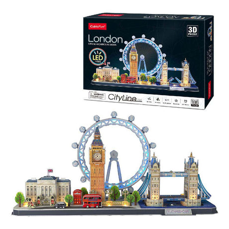 Cubic fun 3d puslespil city line london led (2010331)