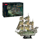 Cubic sjovt 3D puslespil flyvende hollænder LED.