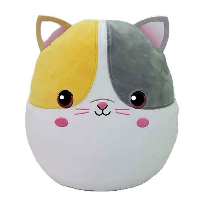 Ty beanie ty squish en boo gul grå kat, 20 cm